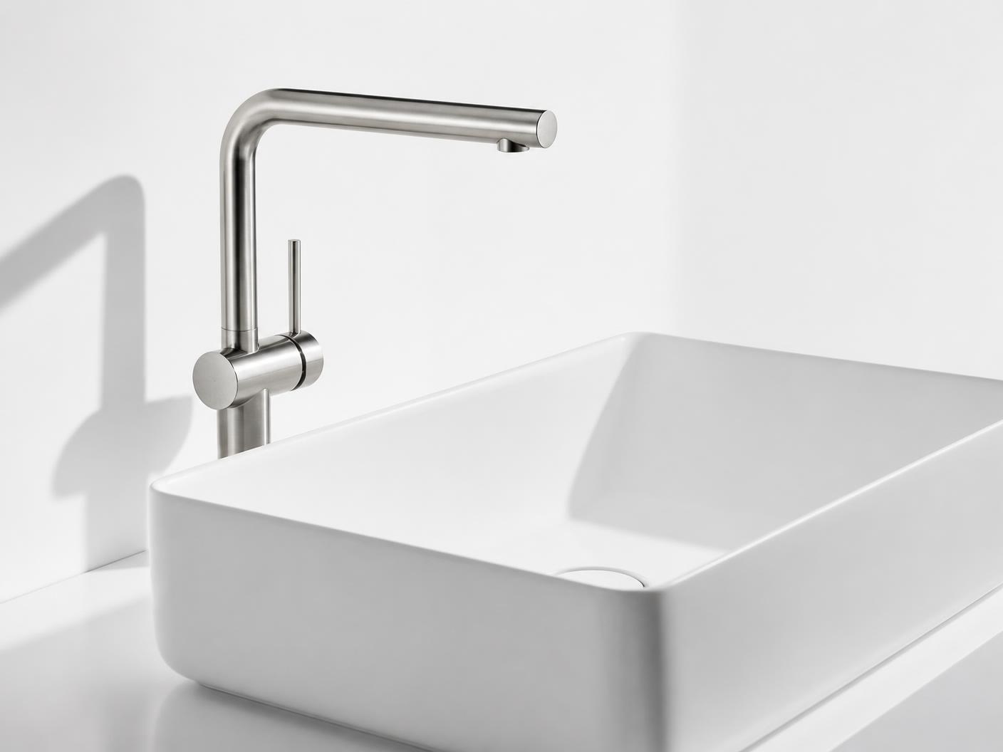 Stainless faucet and sink